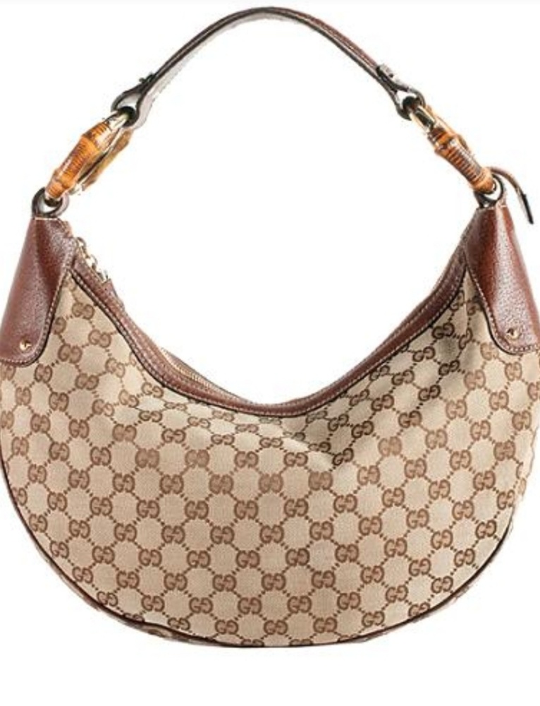 GUCCI Bamboo ring HOBO Handbag